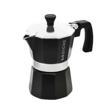 Grosche Milano Stovetop Espresso Coffee Maker and Turbo Milk Frother, Blue