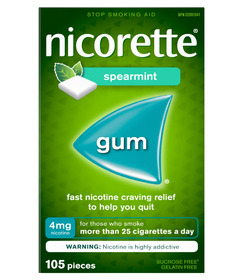 Nicorette Gum Spearmint 4mg