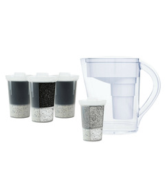 Santevia MINA Pitcher White & Standard Filter Pack Bundle