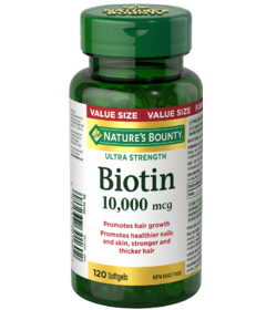 Nature's Bounty Biotin 10,000mcg Value Size