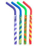 GreenPaxx Silicone Reusable Straws Crazy Stripes