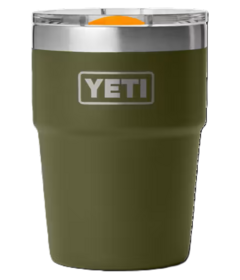 YETI Rambler Stackable Cup Olive/King Crab Orange