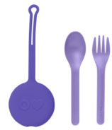 OmieLife Fork Spoon + Pod Lilac
