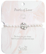 Scout Curated Wears Pearl Affirmation Bracelet Love Silver