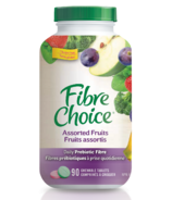 Fibre Choice, le complément en fibre prébiotique au quotidien avec des fruits assortis