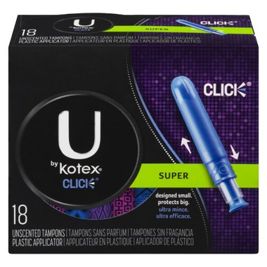 U by Kotex Jumbo Click Compact Regular/Super/Super Plus Tampons Multi Pack,  50 ct - City Market