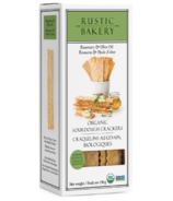 Crackers au levain biologiques de Rustic Bakery, romarin et huile d'olive