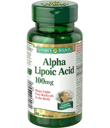 Acide alpha-lipoïque de Nature's Bounty 100 mg