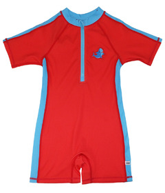 ZOOCCHINI Short Sleeve Solid Swimsuit Shark