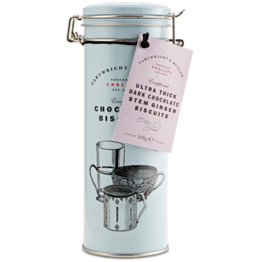 Cartwright & Butler Ultra Thick Dark Chocolate Ginger Tin Cartwright & Butler Ultra Thick Dark Chocolate Ginger Tin
