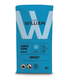 Cafe William IMPACT Organic Ground Coffee Dark Roast