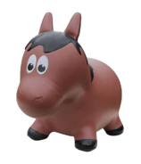 Farm Hoppers Inflatable Bouncing Horse Brown