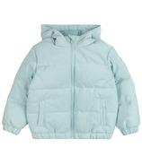 miles the label Corduroy Hooded Packable Jacket Cloud Blue