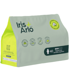 Iris + Arlo Organic Cotton Daily Pads Regular Bulk