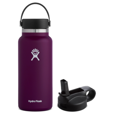 Eggplant hydro 2025 flask with straw