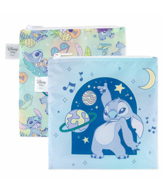 Bumkins Large Snack Bags Disney Stitch Star Ring Up Trouble