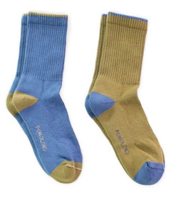 Pokoloko Heel Toe Socks Brown/Blue