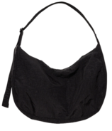 BAGGU Large Nylon Crescent Bag Black