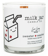Bougie Milk Jar Candle Co. pour le temps des pulls
