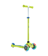 Globber Primo Foldable Scooter Plus Lights Lime Green/Navy Blue