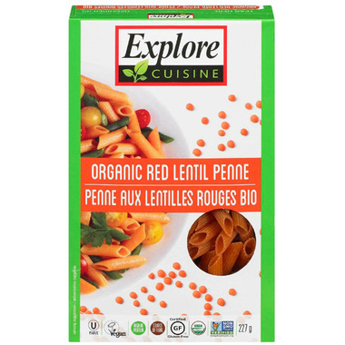 Explore Organic Red Lentil Penne Explore Organic Red Lentil Penne