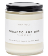 Wax + Fire Soy Candle Tobacco And Oud