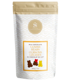 Saxon Chocolates Chocolat au lait Gummi Bears Pouch