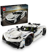 LEGO Technic Koenigsegg Jesko Absolut White Hypercar Race Car Toy