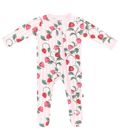 Kyte BABY Zippered Footie Strawberry Fields