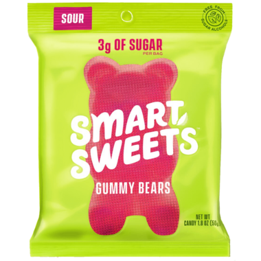SmartSweets Sour Gummy Bears Pouch SmartSweets Sour Gummy Bears Pouch