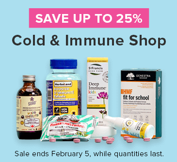 Save up to 25% on Cold & Immune Shop