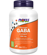 Comprimés à croquer GABA 250 mg de NOW Foods