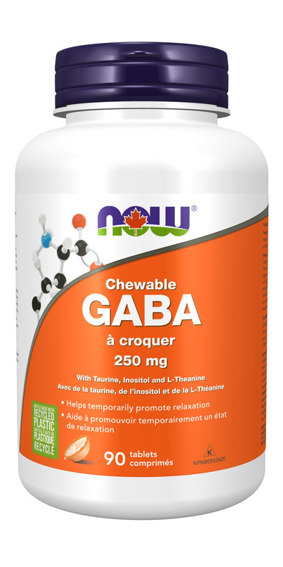 Buy NOW Foods GABA 250mg Chewable Tablets at Well.ca | Free Shipping ...