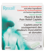 Rexall Muscle And Back Pain Relief 