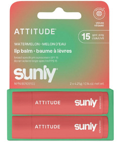 ATTITUDE Sunly Lip Balm Duo SPF 15 Watermelon