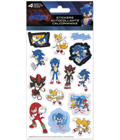 image of Trends Sonic The Hedgehog 3 Standard Sticker Sheets with sku:337299