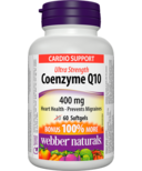 Webber Naturals Coenzyme Q10, Ultra fort, 400 mg