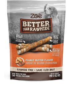 Zoe Better Than Rawhide Twists Peanut Butter
