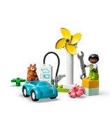 Ensemble de construction LEGO DUPLO Town - Éolienne et voiture électrique