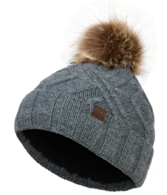Kombi Junior Cable Beanie Heather Grey