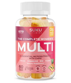 SUKU Vitamins supplément de CoQ10 & fibre complet multi plus pour femme