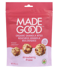MadeGood Organic Granola Bites Bag Strawberry