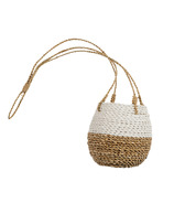 Panier à pot suspendu Pokoloko Blanc/Naturel