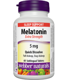 Webber Naturals Quick Dissolve Melatonin Extra Strength 5mg