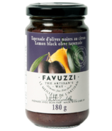 Tapenade aux olives noires et au citron Favuzzi