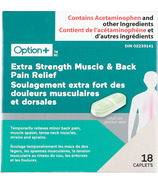 Option+ Extra Strength Muscle & Soulagement des maux de dos