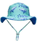 Snapper Rock Minty Shark Reversible Bucket Hat
