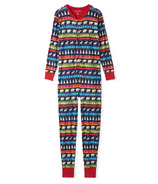 Hatley Adult Union Suit Navy Fair Isle