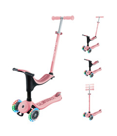 Globber GO-UP Sporty Lights Scooter Pastel Pink