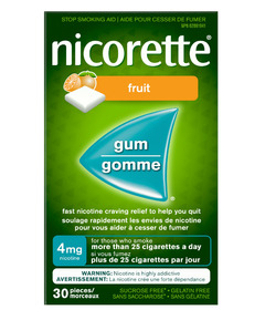 Nicorette Gum Fruit 4mg